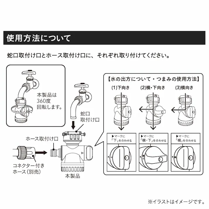 2WAYシャワーコネクター