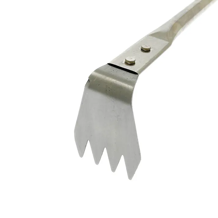 立ったまま根から除草 ステンレス片手草取り爪