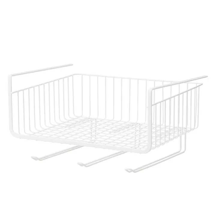 キッチンペーパー ふきんも置ける 戸棚下収納ラック ホワイト