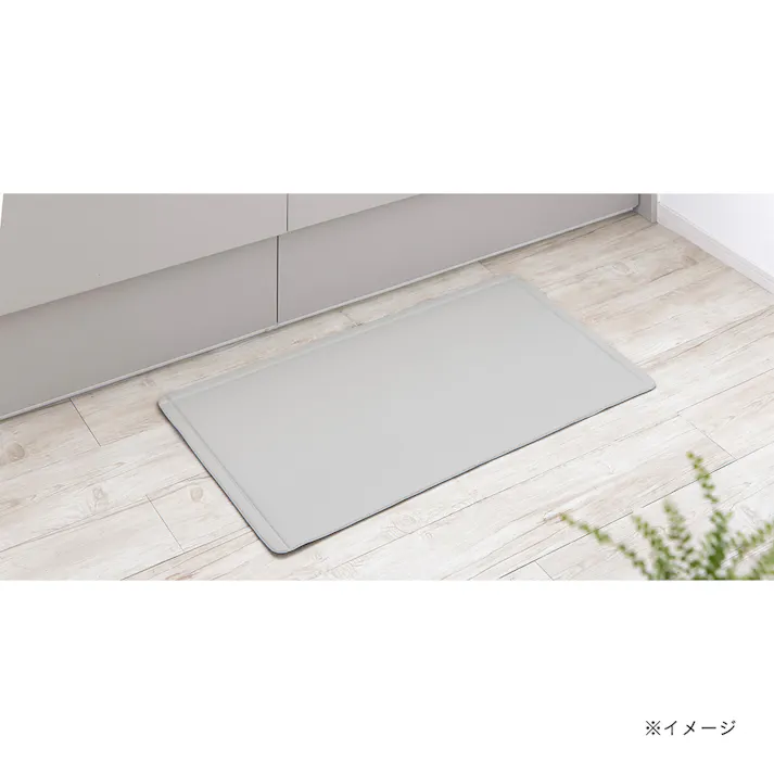 すき間を埋めるキッチンマット L-Fit ベージュ SS 45cm×90cm 厚み6mm クッション性 抗菌 燃えにくい 防カビ 拭くだけお手入れ