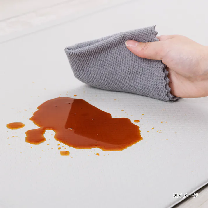 すき間を埋めるキッチンマット L-Fit ベージュ SS 45cm×90cm 厚み6mm クッション性 抗菌 燃えにくい 防カビ 拭くだけお手入れ