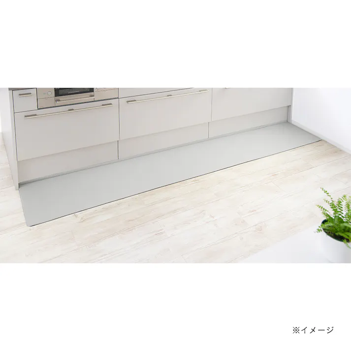 すき間を埋めるキッチンマット L-Fit ベージュ LL 45cm×270cm 厚み6mm クッション性 抗菌 燃えにくい 防カビ 拭くだけお手入れ