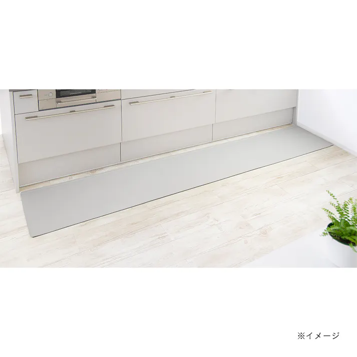 すき間を埋めるキッチンマット L-Fit ベージュ LL 45cm×270cm 厚み6mm クッション性 抗菌 燃えにくい 防カビ 拭くだけお手入れ