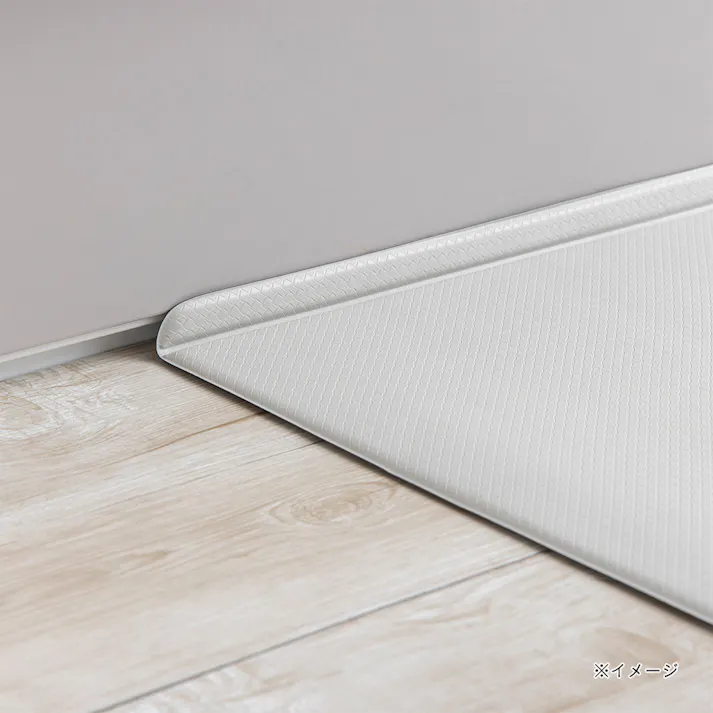 すき間を埋めるキッチンマット L-Fit ベージュ LL 45cm×270cm 厚み6mm クッション性 抗菌 燃えにくい 防カビ 拭くだけお手入れ