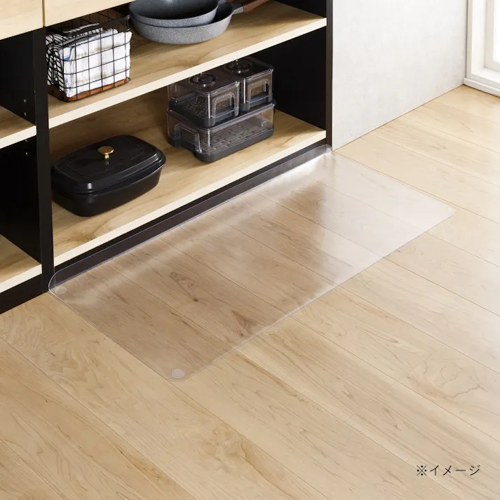 すき間を埋めるキッチンマット L-Fit 透明 SS 45×90cm