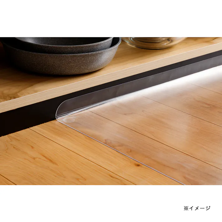 すき間を埋めるキッチンマット L-Fit 透明 SS 45×90cm