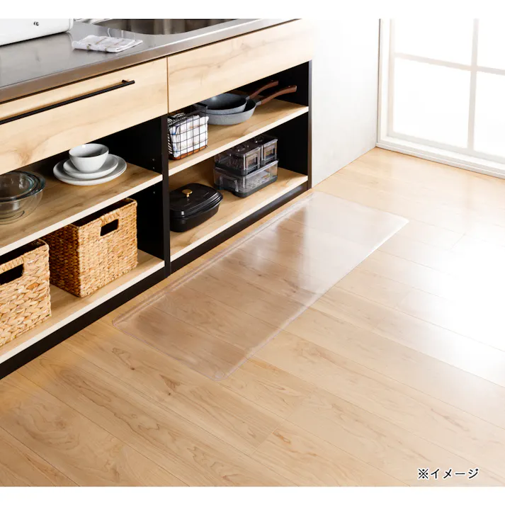すき間を埋めるキッチンマット L-Fit 透明 S 45×120cm