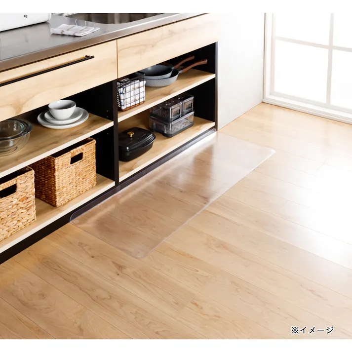 すき間を埋めるキッチンマット L-Fit 透明 S 45×120cm