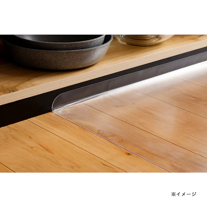 すき間を埋めるキッチンマット L-Fit 透明 S 45×120cm
