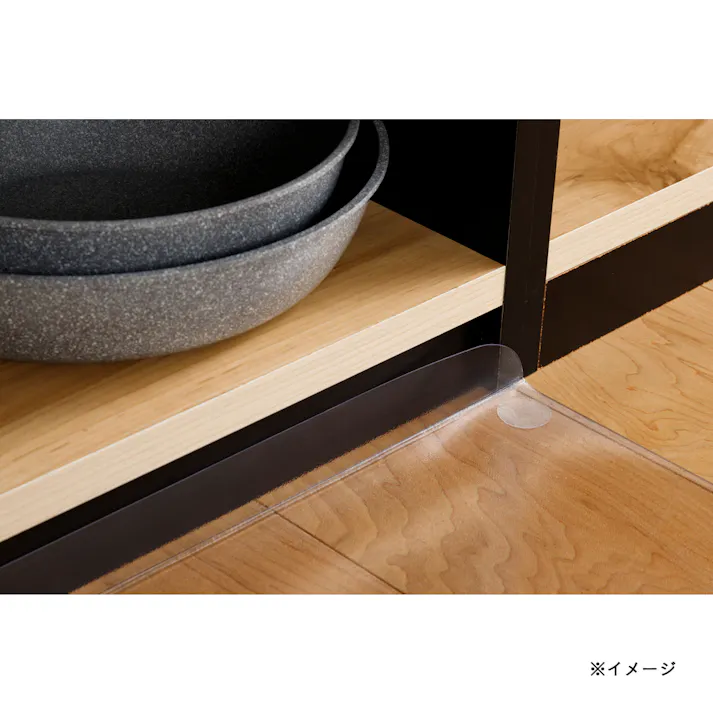 すき間を埋めるキッチンマット L-Fit 透明 S 45×120cm