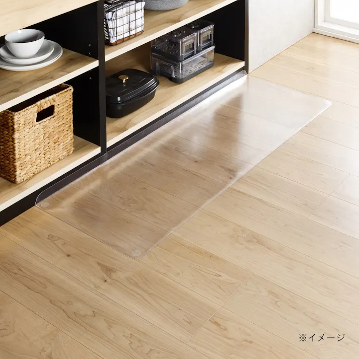 すき間を埋めるキッチンマット L-Fit 透明 S 45×120cm
