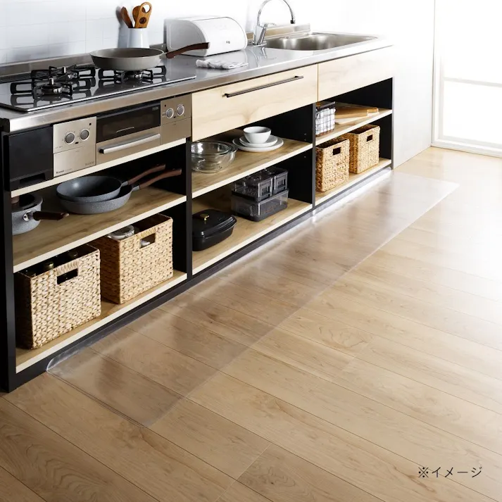 すき間を埋めるキッチンマット L-Fit 透明 L 45×240cm