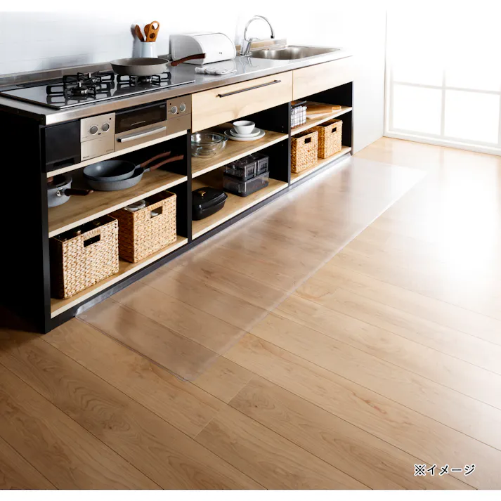 すき間を埋めるキッチンマット L-Fit 透明 XL 60×240cm