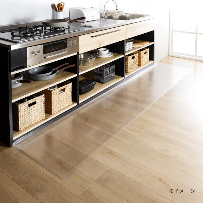 すき間を埋めるキッチンマット L-Fit 透明 XXL 60×270cm