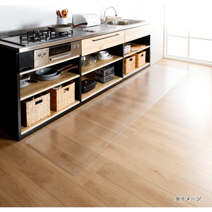 すき間を埋めるキッチンマット L-Fit 透明 XXL 60×270cm