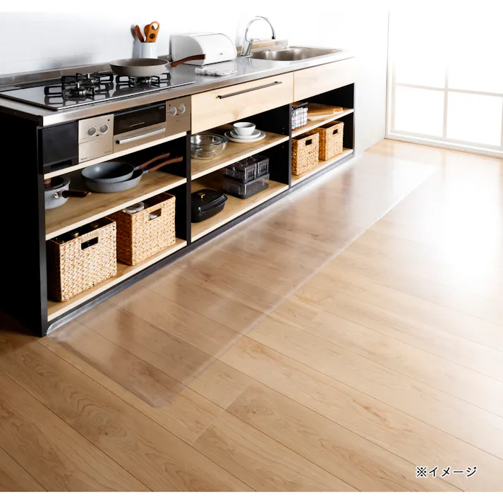 すき間を埋めるキッチンマット L-Fit 透明 XXL 60×270cm