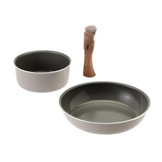 取っ手が外せるこびりつきにくいフライパン 3点セット