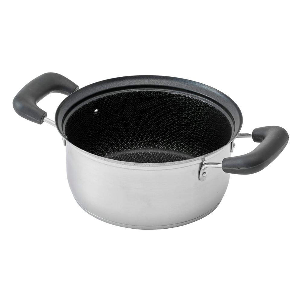 長持ちする 三層底ステンレス両手鍋 20cm | 鍋・やかん 通販