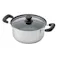 長持ちする 三層底ステンレス両手鍋 22cm
