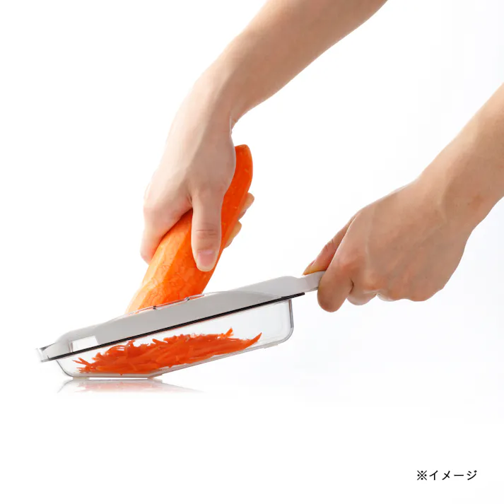 倍速でつくれる千切り器 容器付き