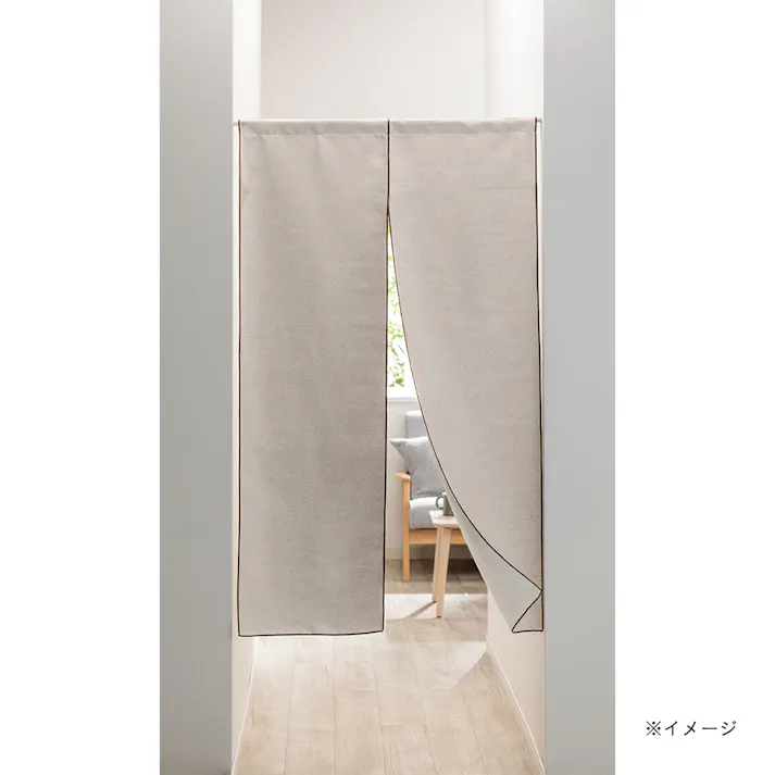 防炎のれん メホラール アイボリー 85×150cm