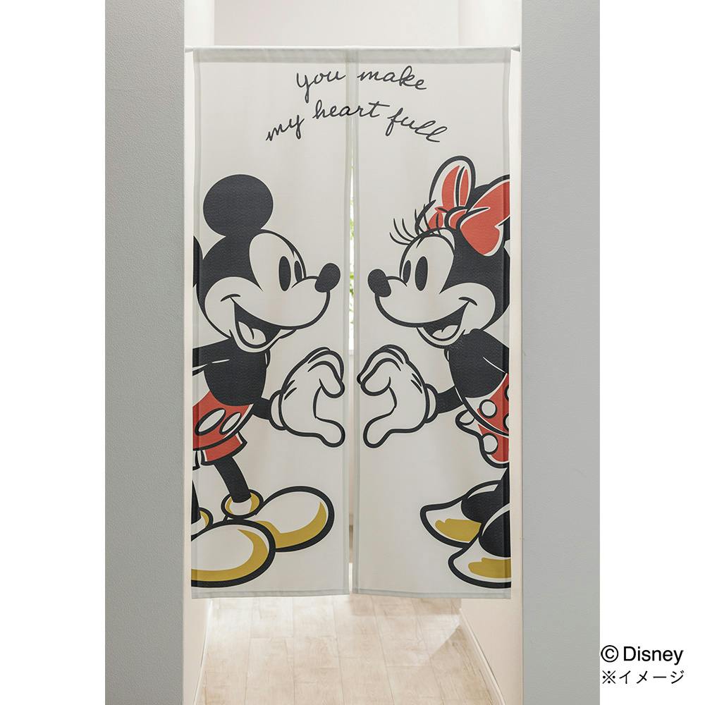ディスニーのれん ミッキー＆ミニー 85×150cm | カーテン・カーテン