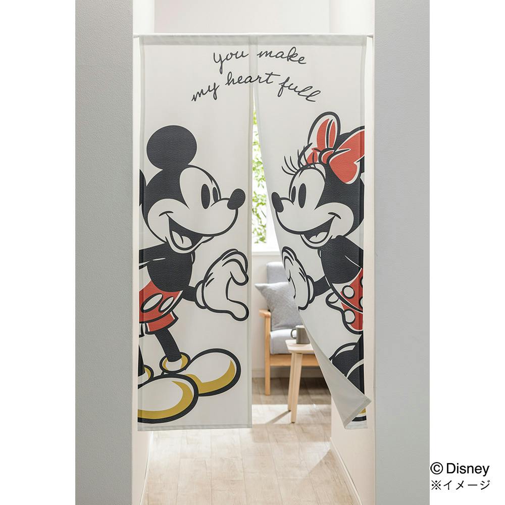 のれん ミッキーマウス＆ミニーマウス 85×150cm | カーテン・カーテン