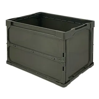 カインズ 折りたたみコンテナ ダークグリーン 幅53cm 奥行36.6cm 高さ32.5cm