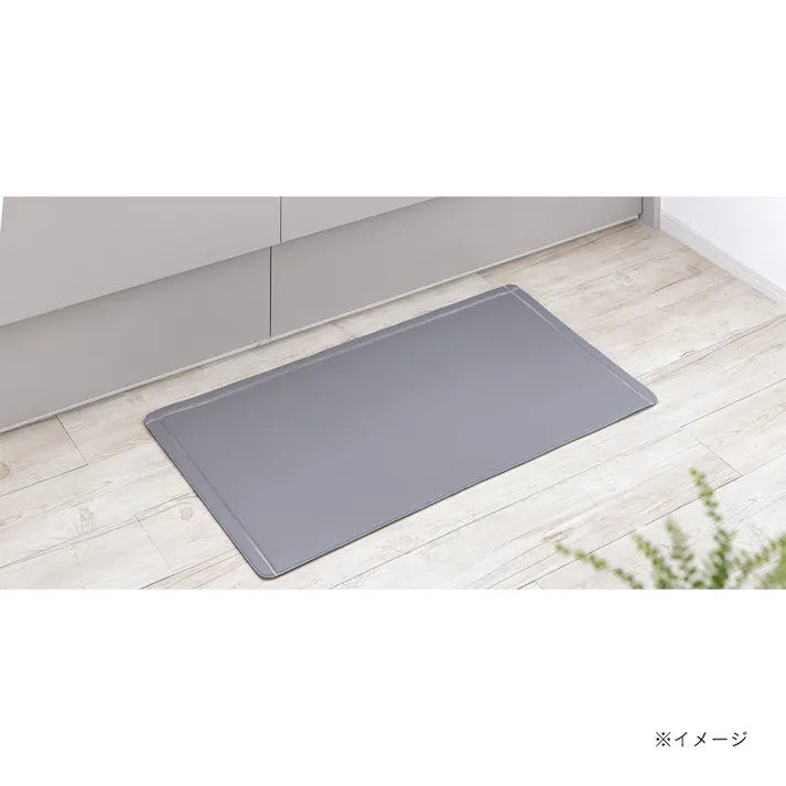 すき間を埋めるキッチンマット L-Fit モカ SS 45cm×90cm 厚み6mm クッション性 抗菌 燃えにくい 防カビ 拭くだけお手入れ