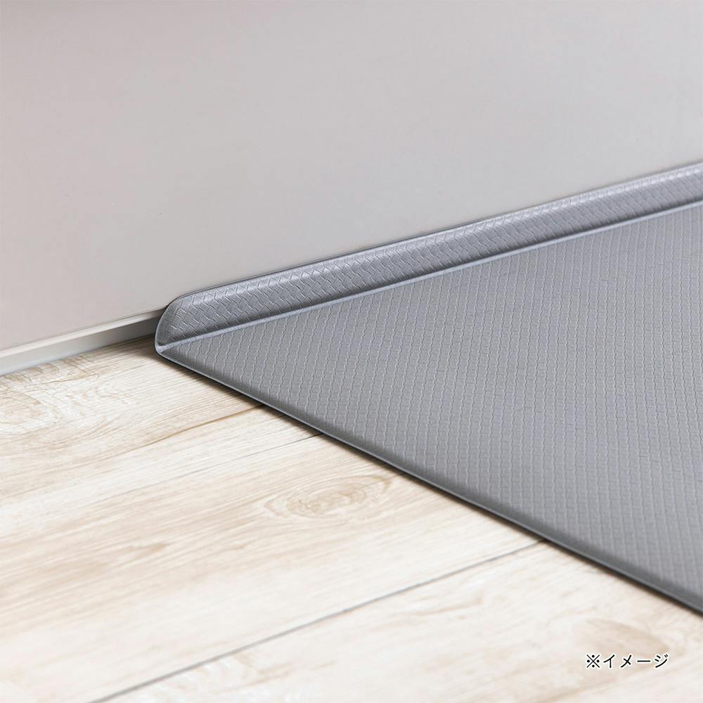 すき間を埋めるキッチンマット L-Fit モカ LL 45cm×270cm 厚み6mm クッション性 抗菌 燃えにくい 防カビ 拭くだけお手入れ