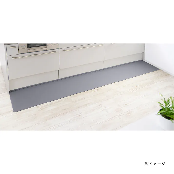 すき間を埋めるキッチンマット L-Fit モカ LL 45cm×270cm 厚み6mm クッション性 抗菌 燃えにくい 防カビ 拭くだけお手入れ