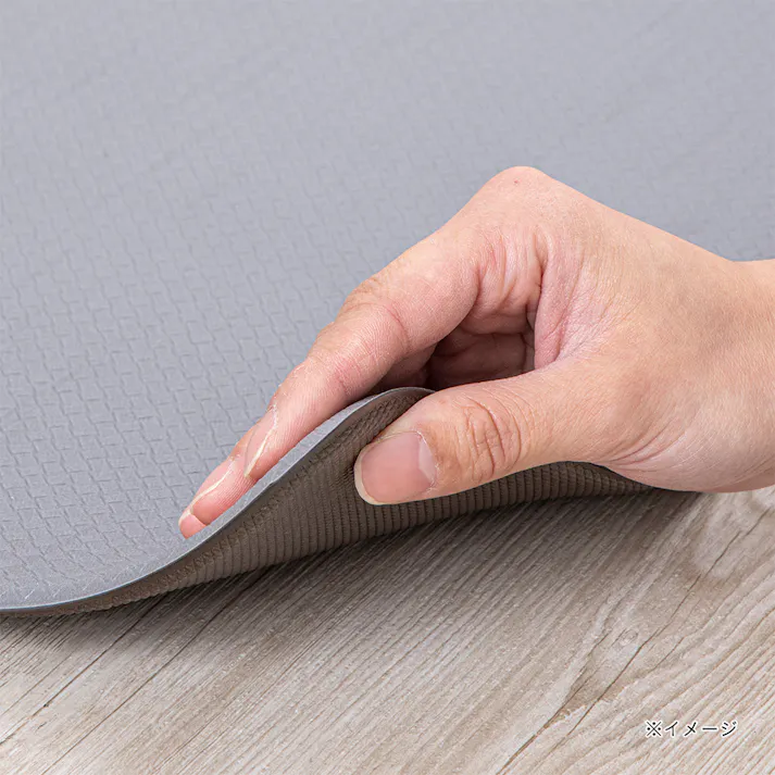 すき間を埋めるキッチンマット L-Fit モカXXL 60cm×270cm 厚み6mm クッション性 抗菌 燃えにくい 防カビ 拭くだけお手入れ