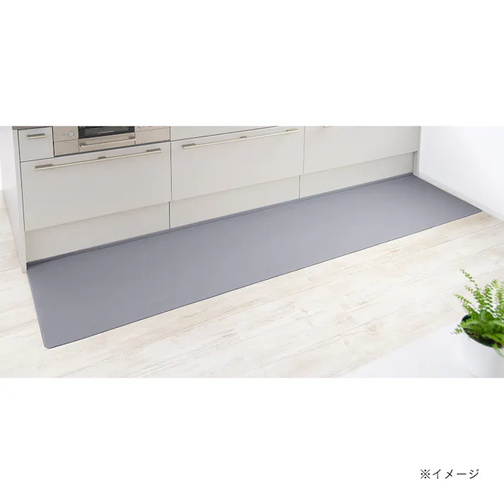 すき間を埋めるキッチンマット L-Fit モカXXL 60cm×270cm 厚み6mm クッション性 抗菌 燃えにくい 防カビ 拭くだけお手入れ