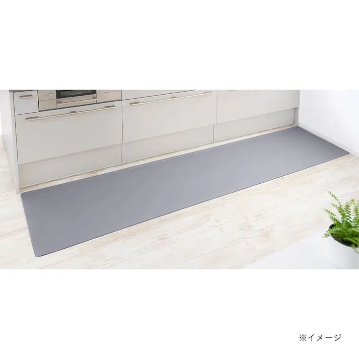 すき間を埋めるキッチンマット L-Fit モカXXL 60cm×270cm 厚み6mm クッション性 抗菌 燃えにくい 防カビ 拭くだけお手入れ