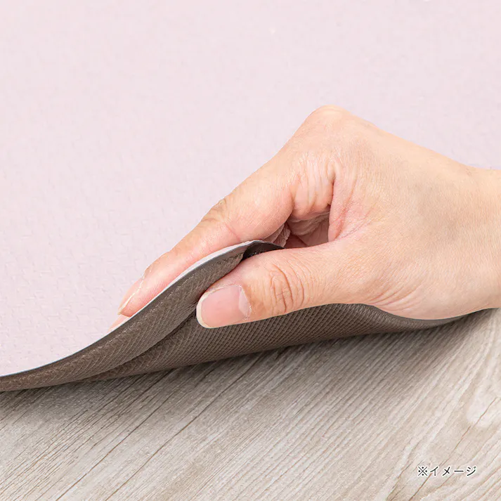 すき間を埋めるキッチンマット L-Fit ピンク SS 45cm×90cm 厚み6mm クッション性 抗菌 燃えにくい 防カビ 拭くだけお手入れ