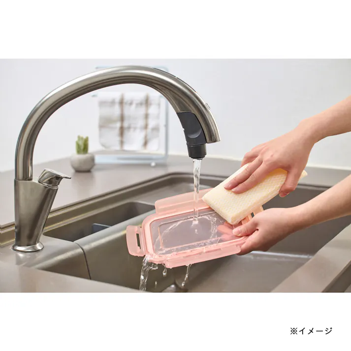 洗いやすい弁当箱 850ml ピンク