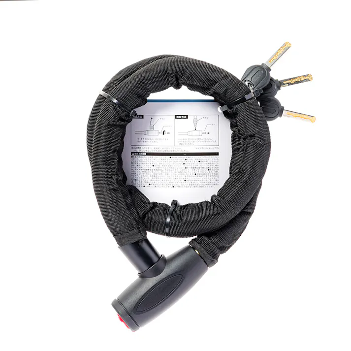 カインズ バイクロック ブラック 2.2×100cm