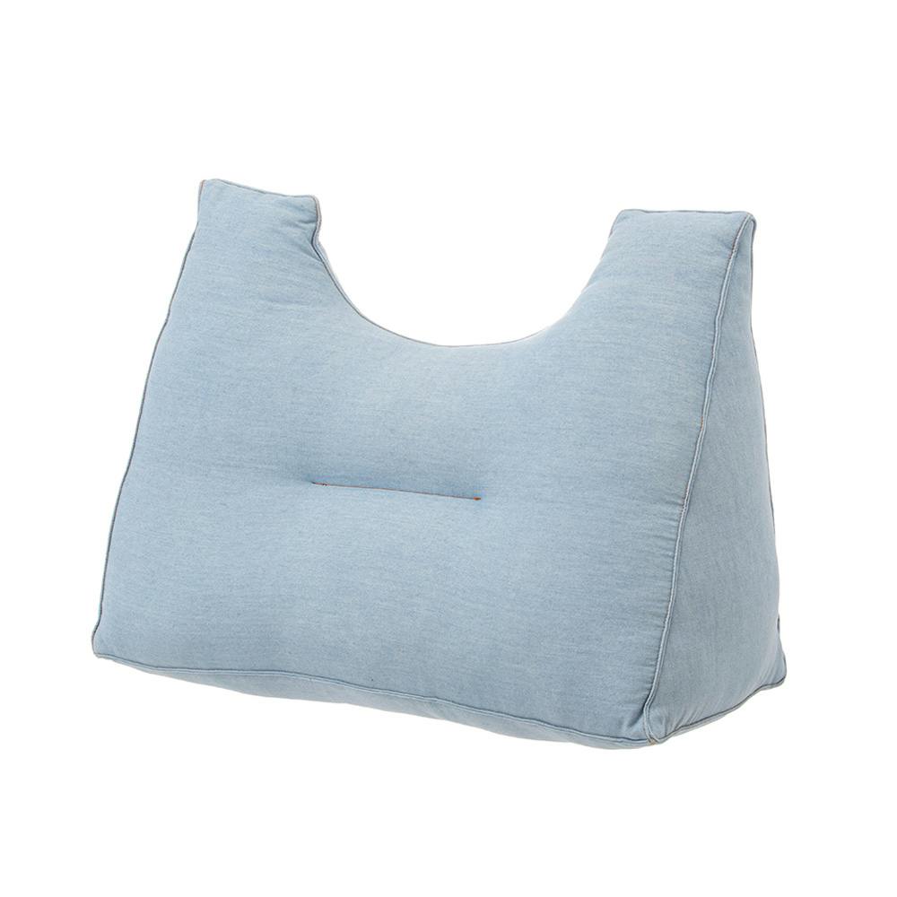 リラックスクッション denim ブルー 長座布団 リラックスクッション denim ブルー 長座布団