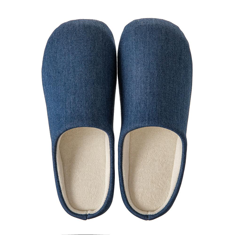 ルームシューズ denim ネイビー L 長座布団 ルームシューズ denim ネイビー L 長座布団