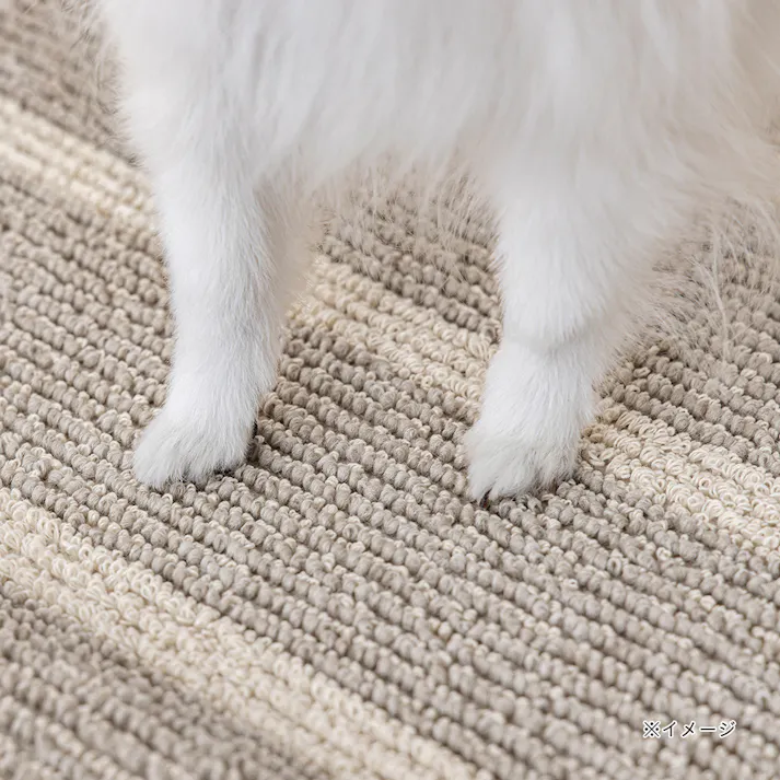 ペットと過ごしやすい綿混カーペット グレー 2畳