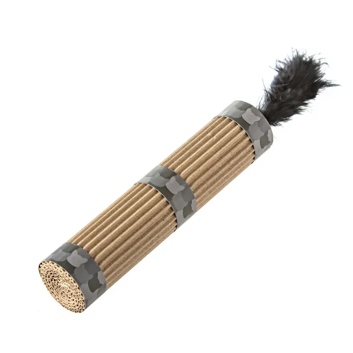 ネコケリおもちゃカードボード ポール ブラック