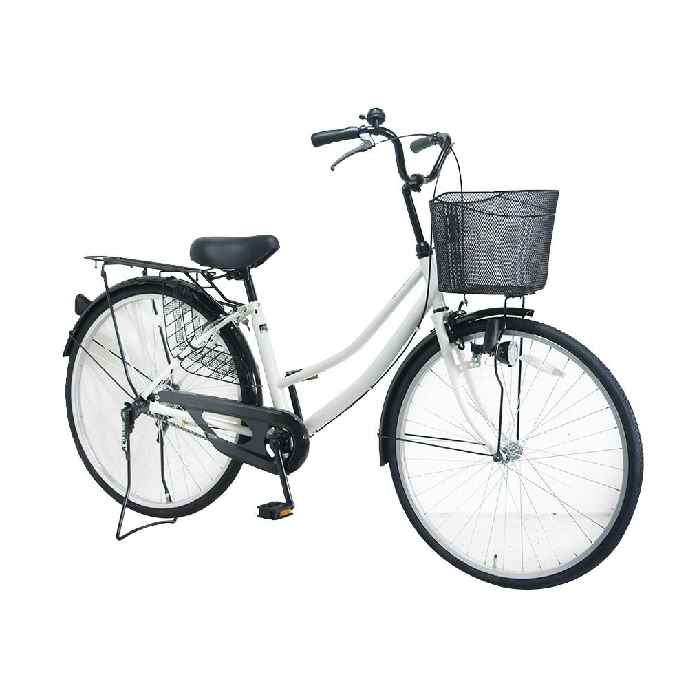 新車！！軽快車26インチ 自転車】黒軽快車 26インチ ホワイト | ファミリーサイクル 通販