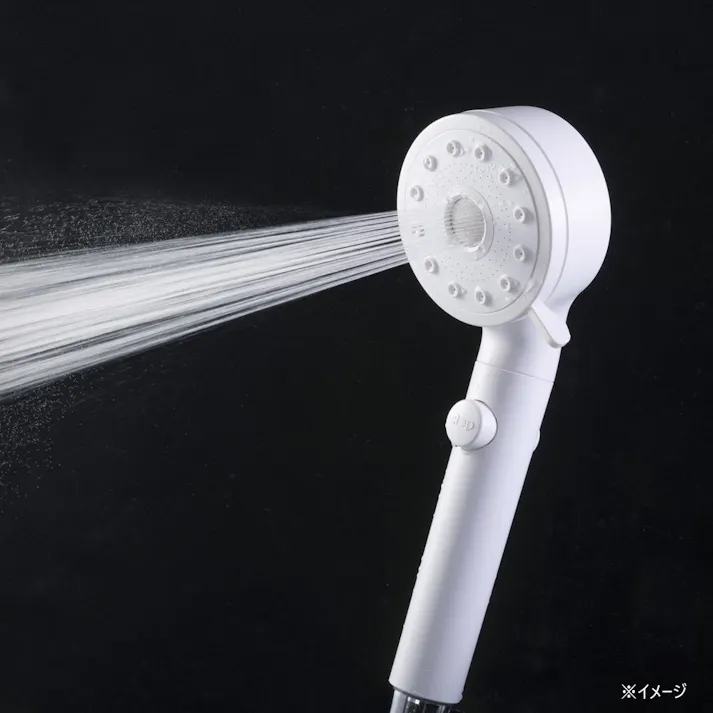 カインズ ナノバブルシャワーヘッド 手元ストップ 5段階水流調整 ホワイト