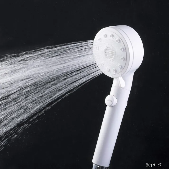 カインズ ナノバブルシャワーヘッド 手元ストップ 5段階水流調整 ホワイト