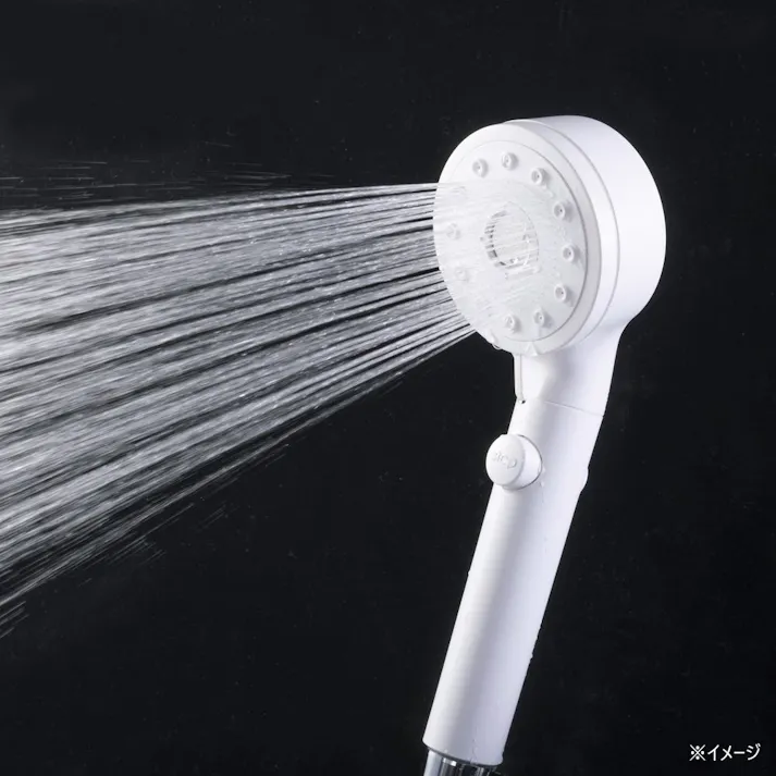 カインズ ナノバブルシャワーヘッド 手元ストップ 5段階水流調整 ホワイト