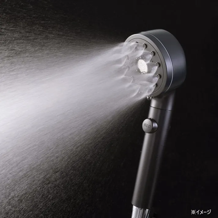 カインズ ナノバブルシャワーヘッド 手元ストップ 5段階水流調整 ブラック