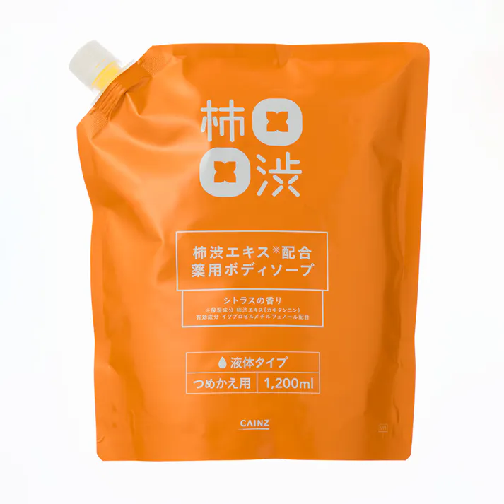 カインズ 柿渋 薬用ボディソープ シトラスの香り 詰替 1200ml
