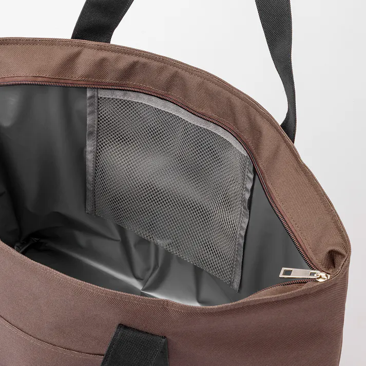 保冷トートバッグ ブラウン