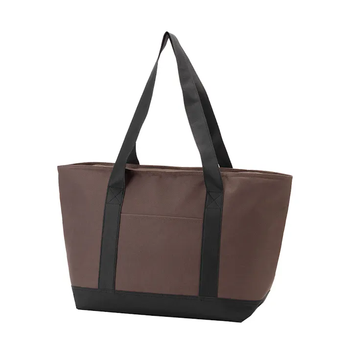 保冷トートバッグ ブラウン