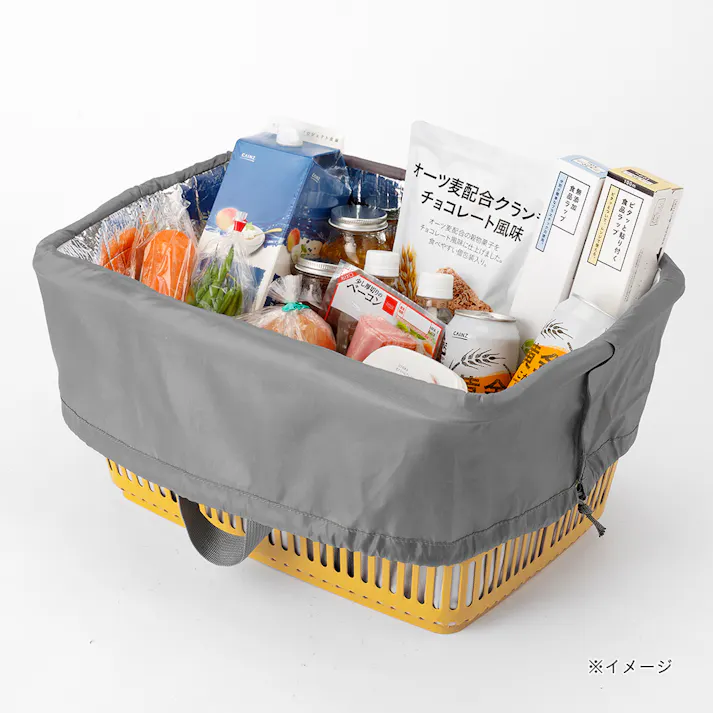 レジカゴ対応保冷トートバッグ グレー